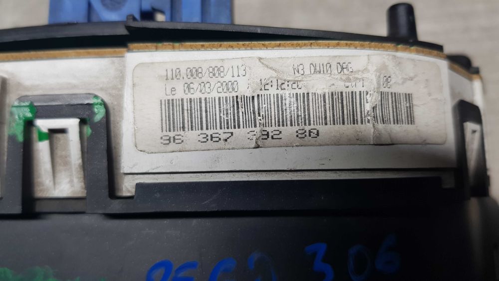 Панель приладів (спідометр, приборка) Peugeot 306 1993-2001p. 2.0Dizel