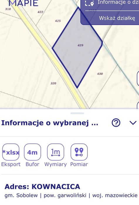 Sprzedam działkę