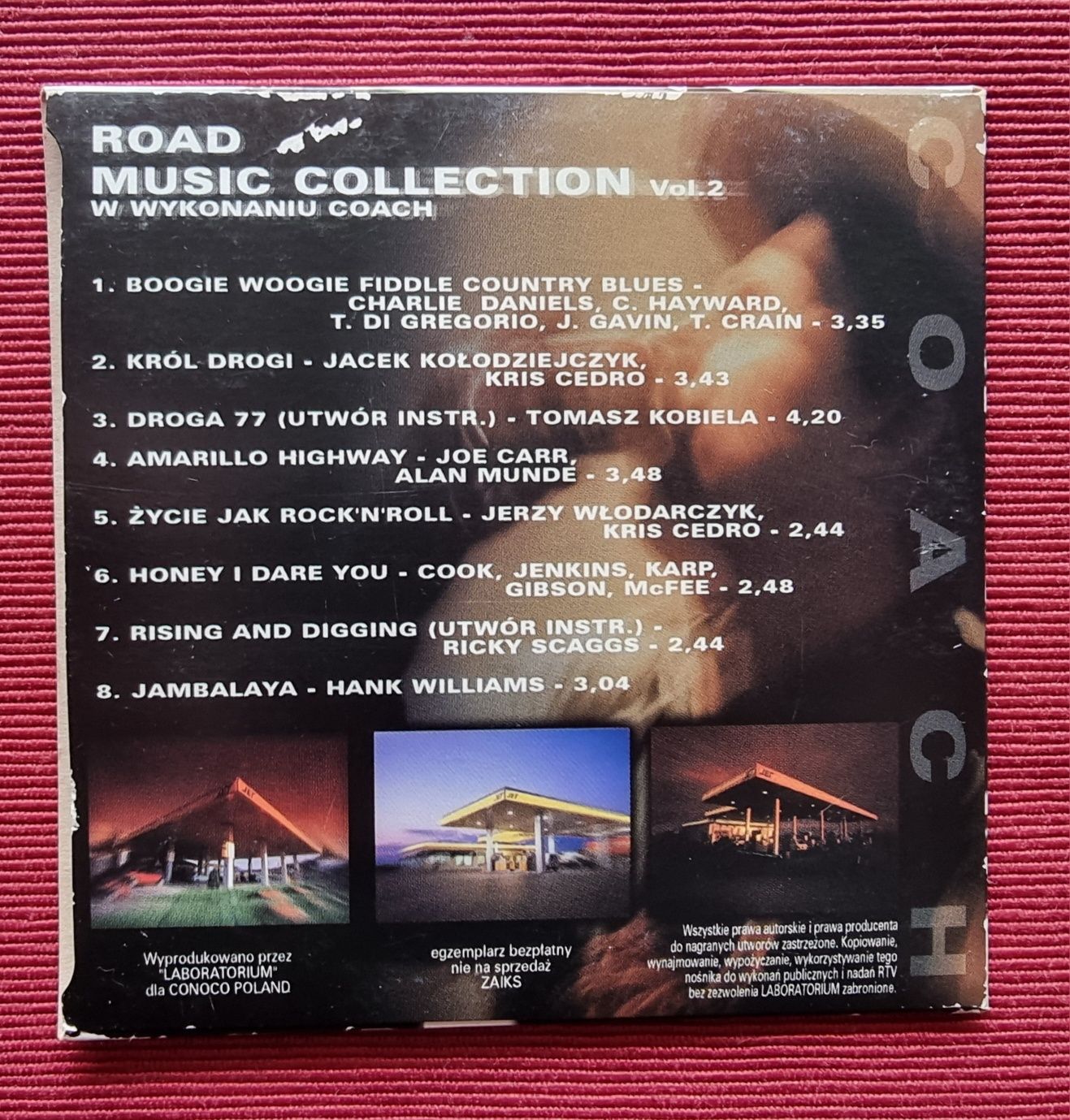 Płyta CD "Road Music Collection Vol. 2" zespołu country COACH