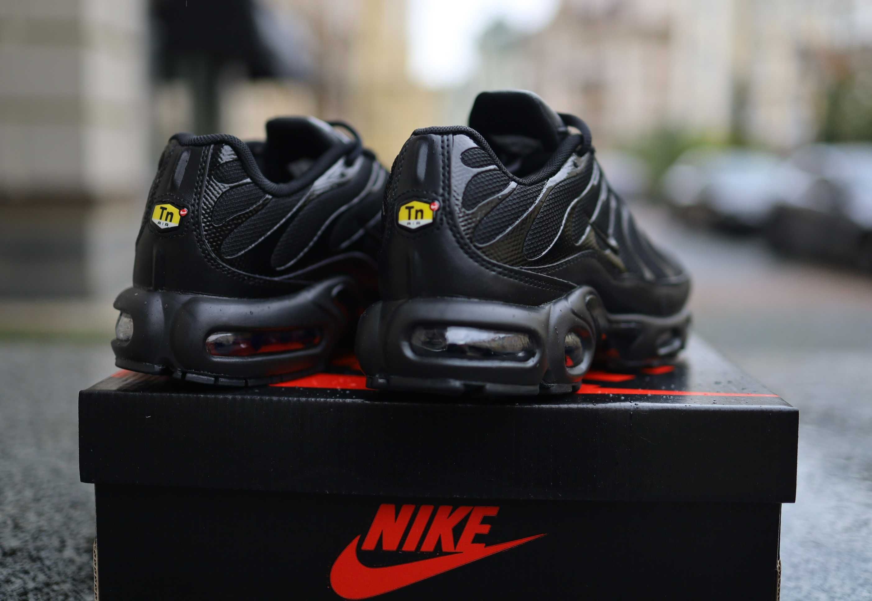 ХІТ! 40-46р Nike Air Max TN Plus Triple Black кросівки топ якість ориг