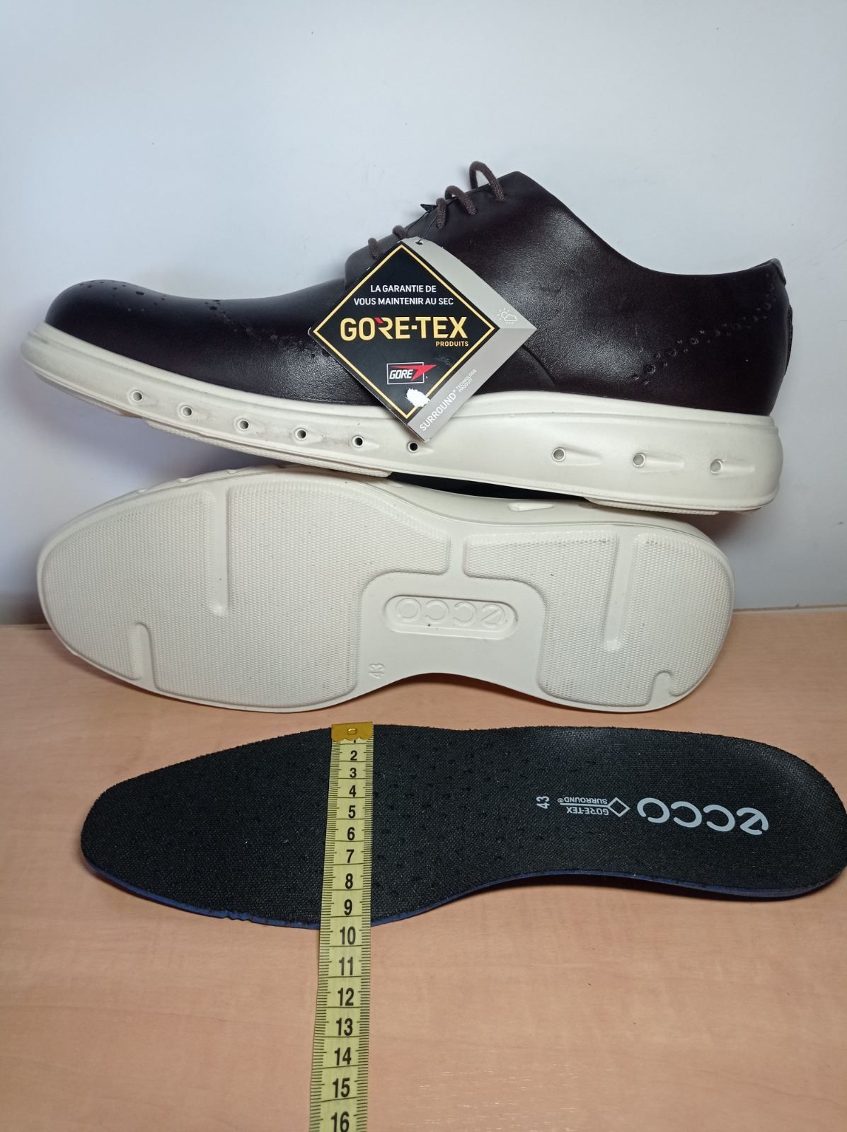 Кросівки шкіряні ECCO HYBRID 720 Gore-tex 43р