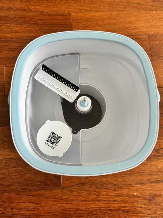 Mop Obrotowy Z Wiadrem Płaski Rotacyjny Czysta Brudna Woda Wyciskacz