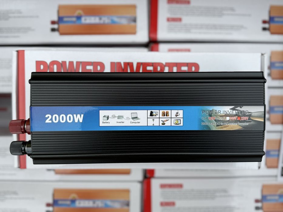 Преобразователь напряжения, автомобильный Инвертор  12V-220V 2000W