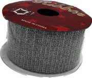 Srebrna Ozdobna Siateczka Prezentowa 3m, 38mm - Ribbon WS-024Z