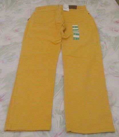 Jeans amarelos tamanho 48 NOVAS com etiqueta