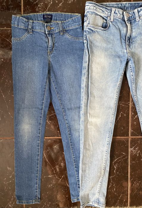 Джинси на дівчинку 6-7, 8-9 років сині блакитні