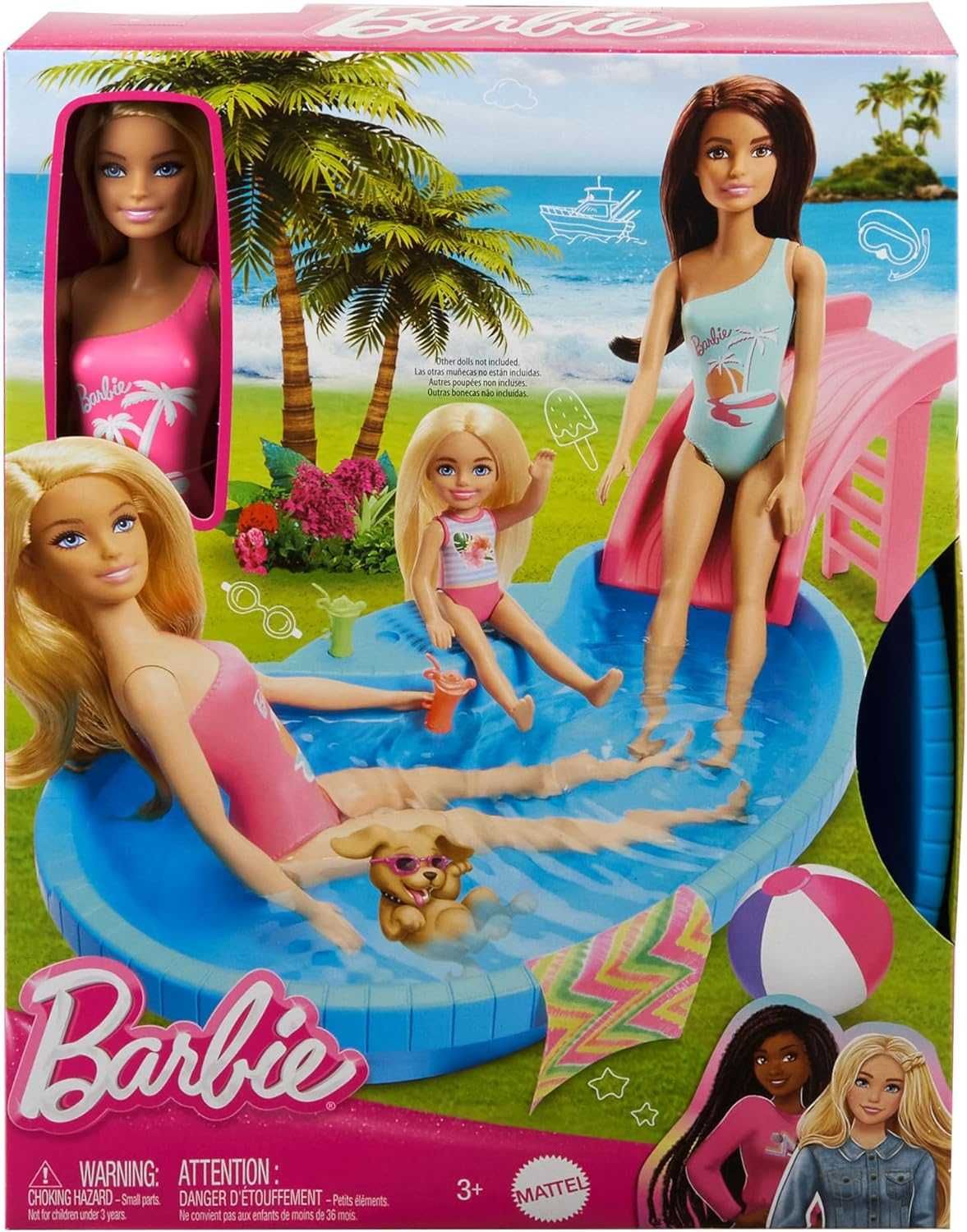 Кукла Барби и бассейн Barbie Doll and Pool Playset HRJ74