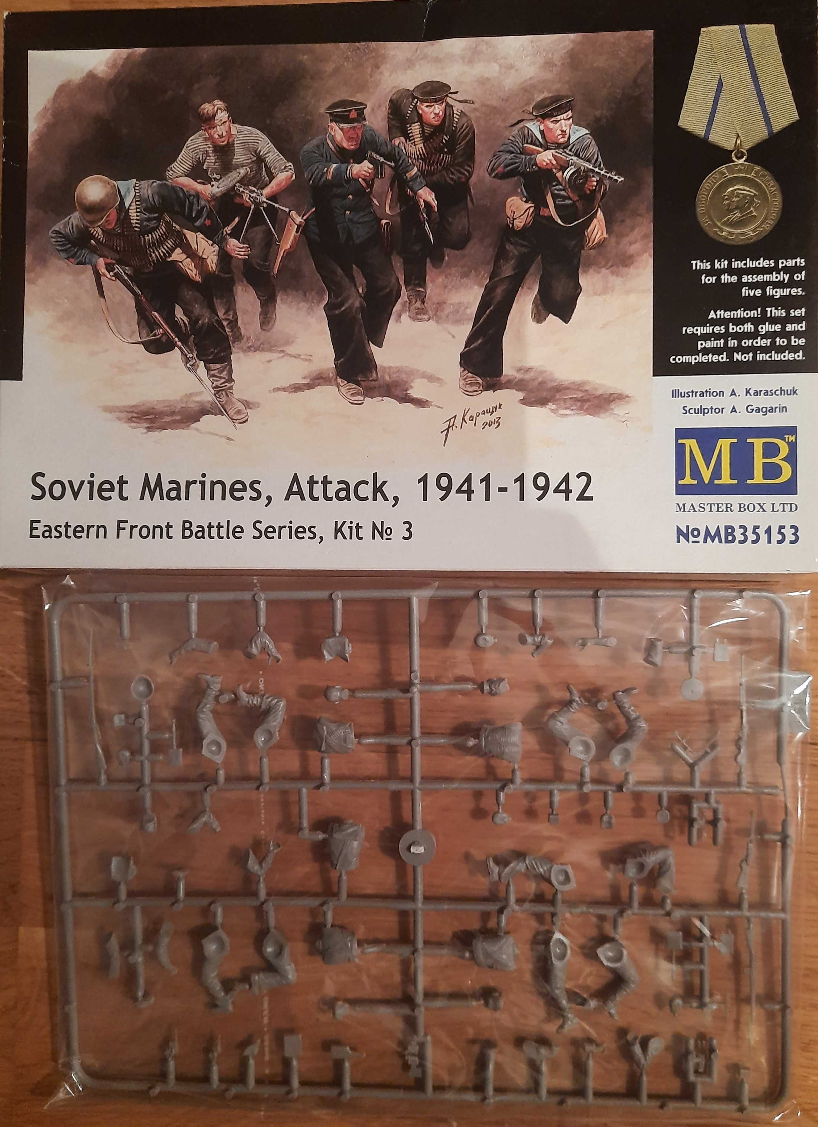 Model do sklejania figurki Soviet Marines skala 1/35