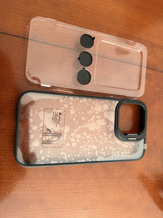 Capa com suporte iphone 16 pro max nova