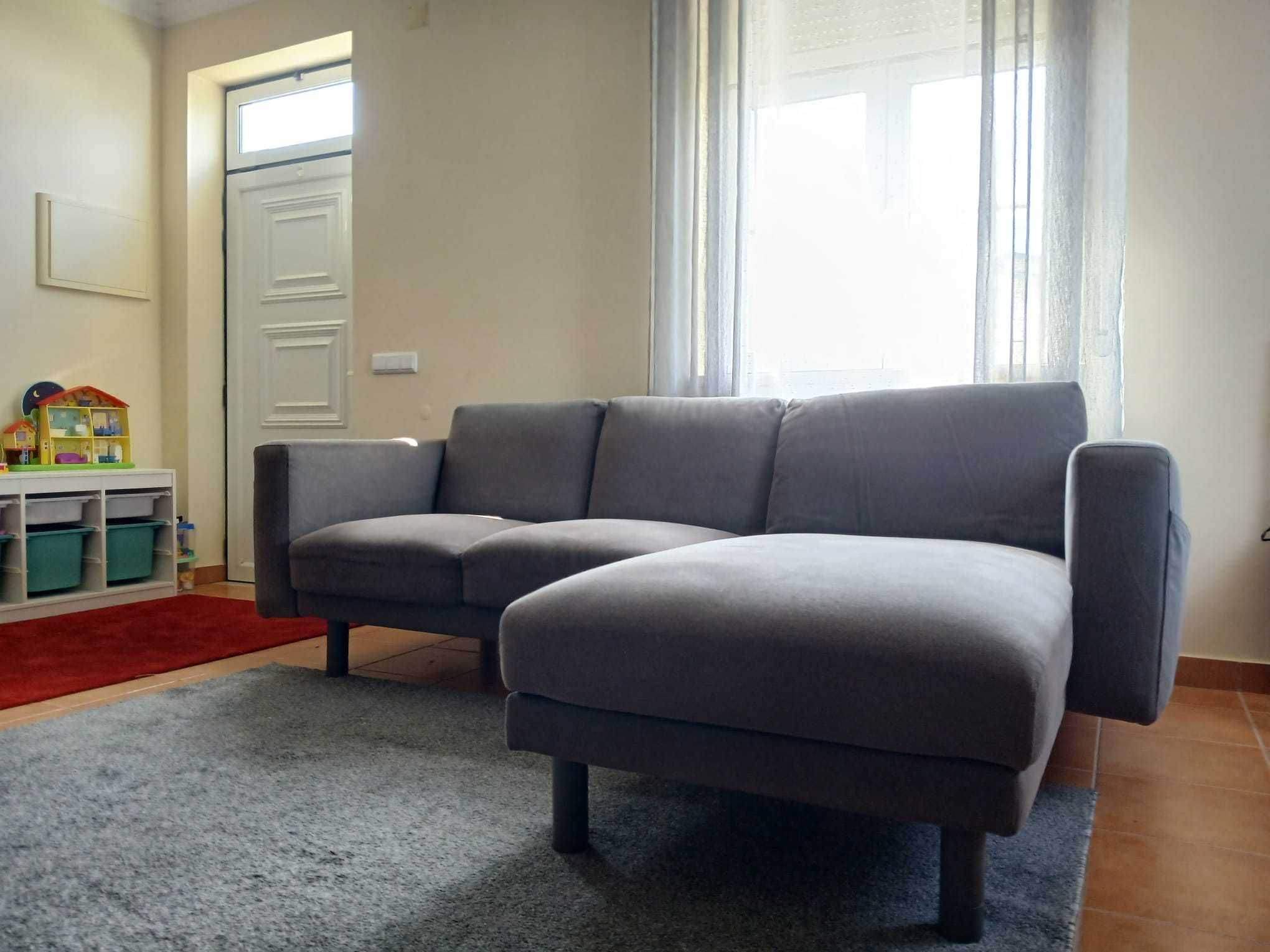 Sofá 3lugares chaise longue IKEA Norsborg