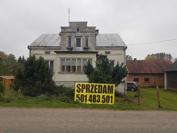 dom murowany, działka 25 a, stajnia, stodoła w Rączynie