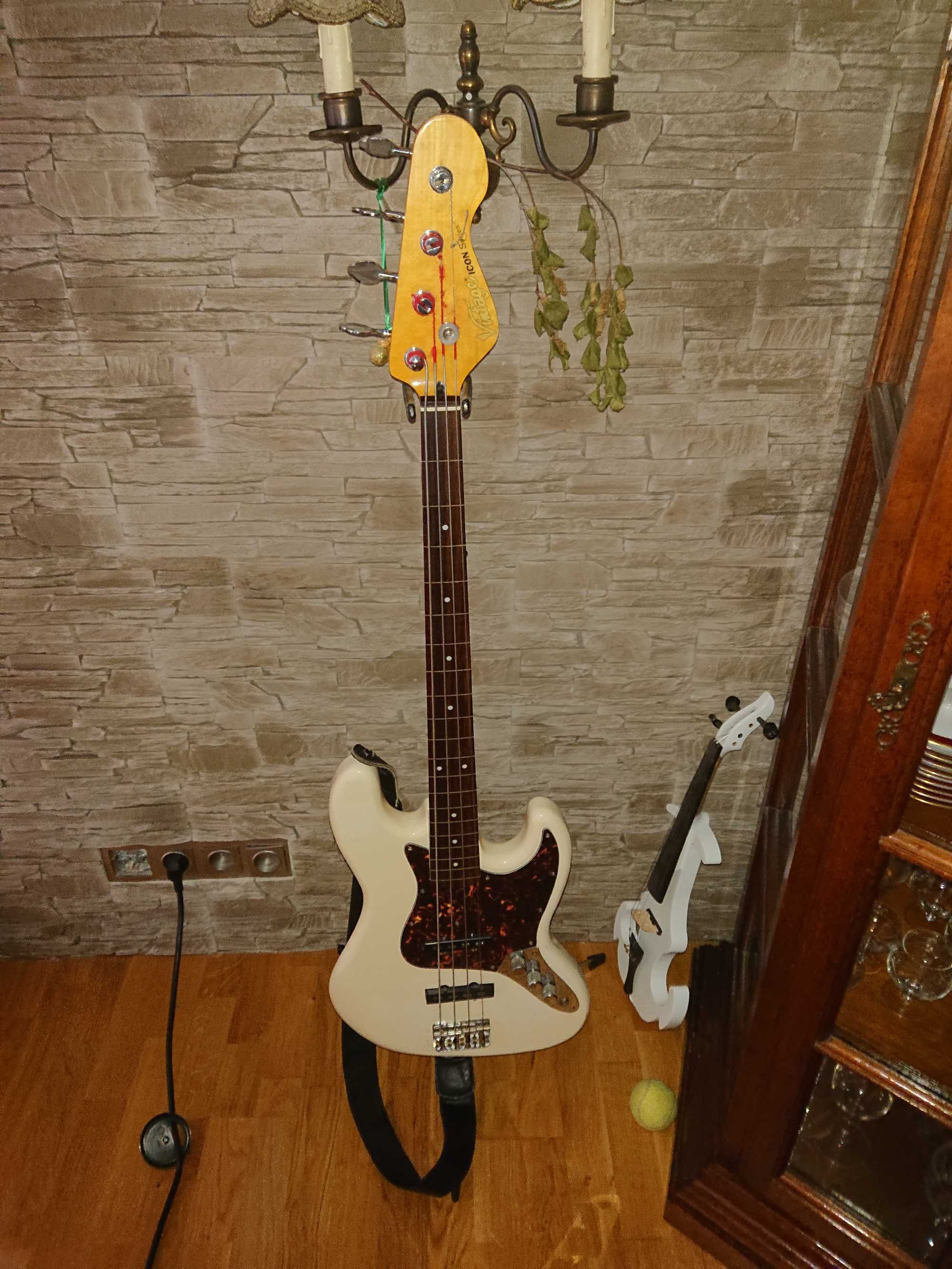 Gitara basowa vintage fretless