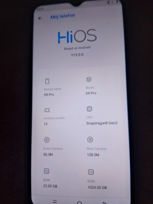 Smartfon X8 pro.