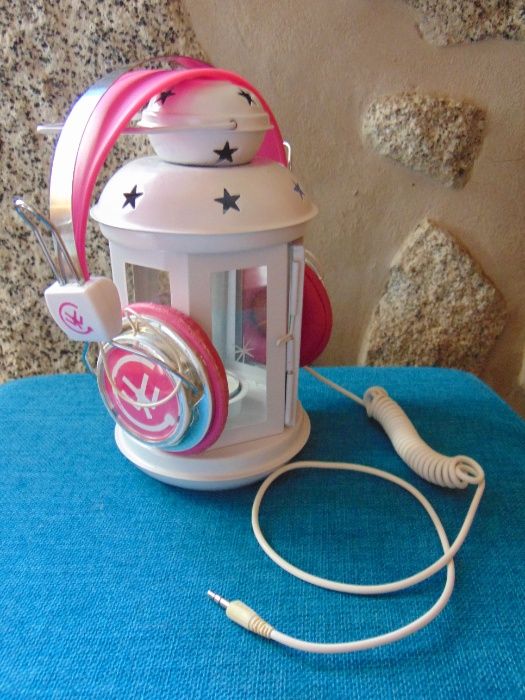 Headphones em cor Rosa