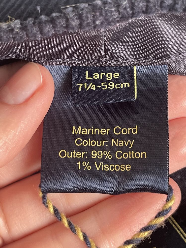 Вельветова кепка кепі mariner cord cap кепи navy нави наві failsworth