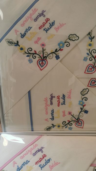 Lençóis de casal lenço dos namorados