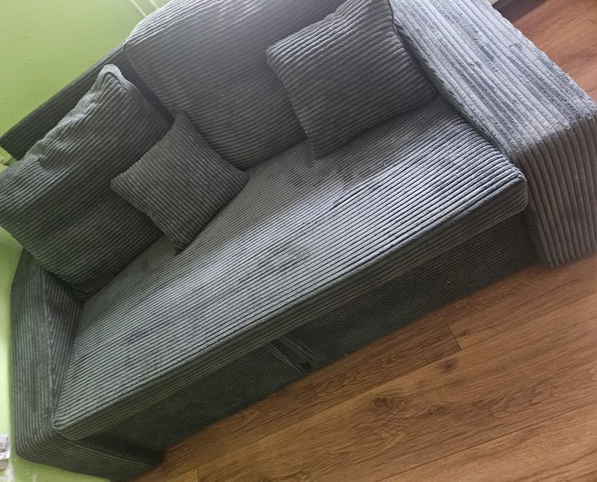 Sofa rozkładana butelkowa zieleń