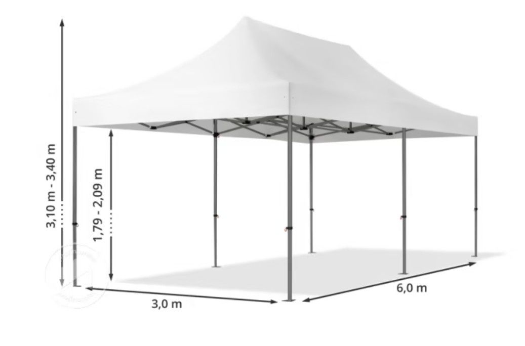 Namiot imprezowy, 4x8, evetowy na komunię, chrzciny, ogrodowy