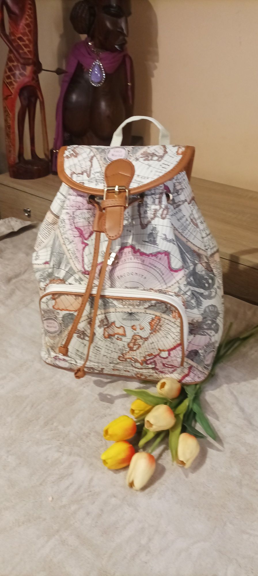 Plecak mapy świata