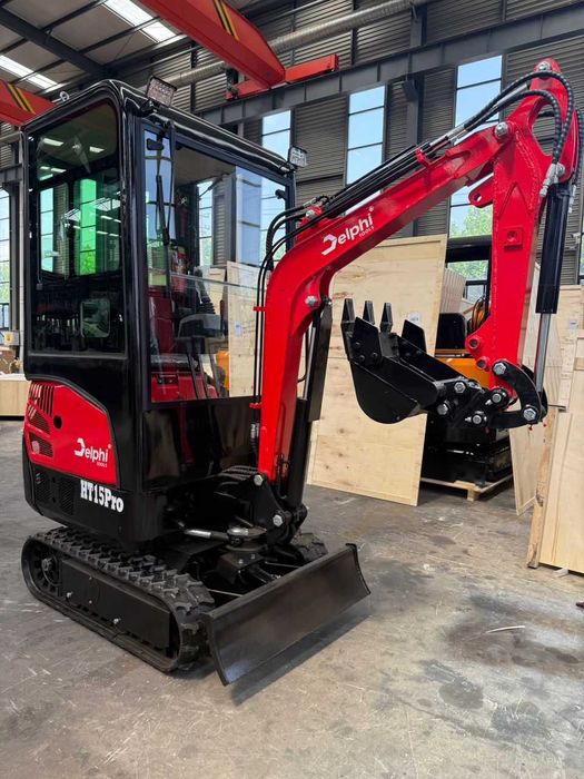 Minikoparka mini koparka Gąsienicowa Delphi HT15 PRO z Kabiną 1500kg