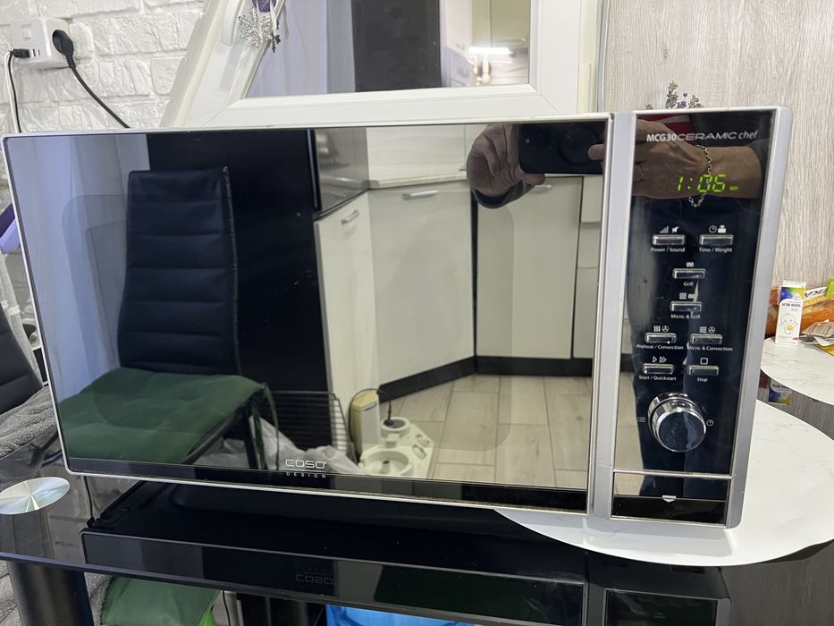 Мікрохвильова піч CASO MCG 30 Ceramic Chief 30 літрів мікроволновка