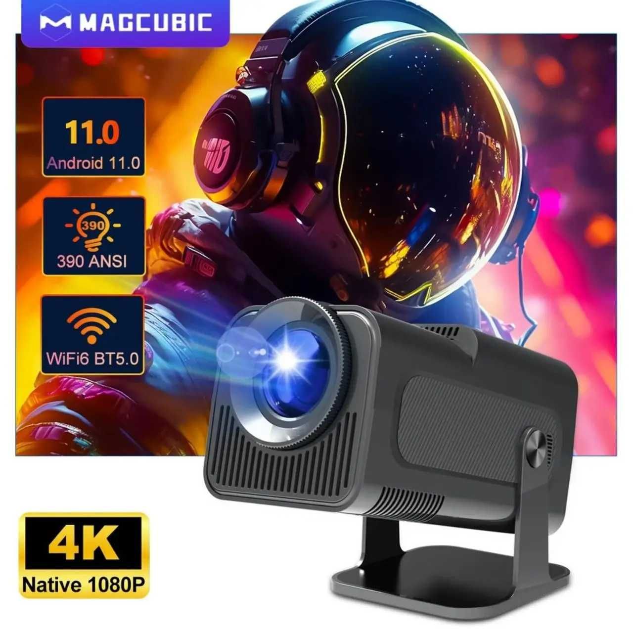 !!NEW!! Проектор MAGCUBIC HY320 Transpeed 4K Android 11 BT 5.0 Wi-Fi 6