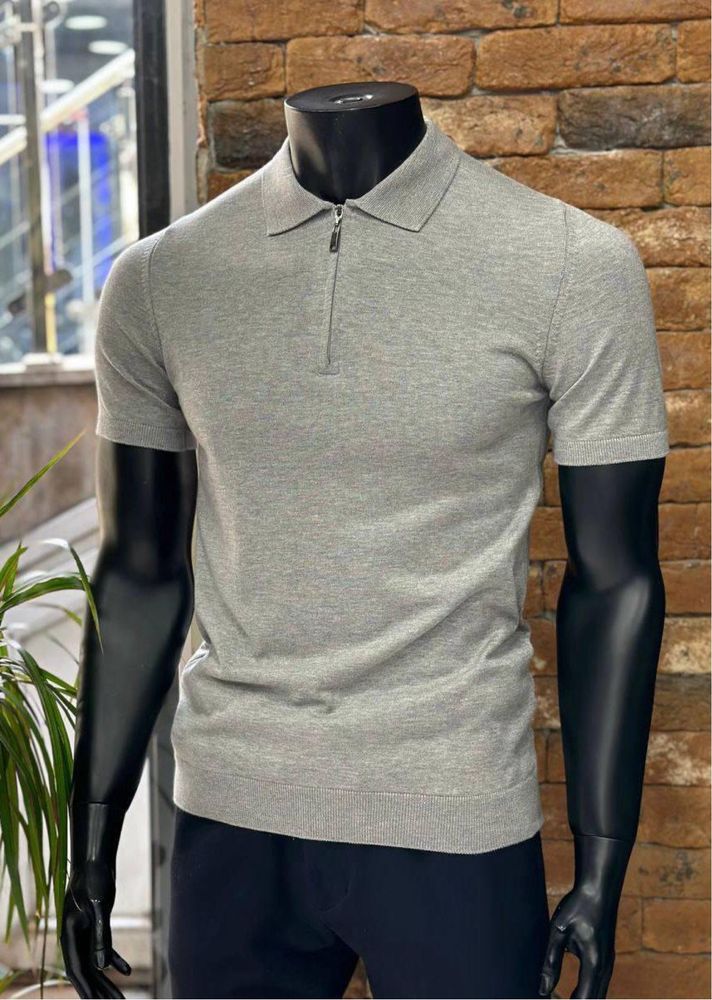 ШОУРУМ Чоловіче вʼязане поло на блискавці Durven S,M,L,XL,2XL