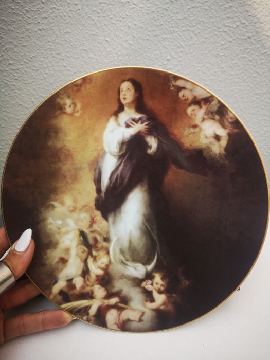 Prato pintura A Imaculada Conceição de Escorial