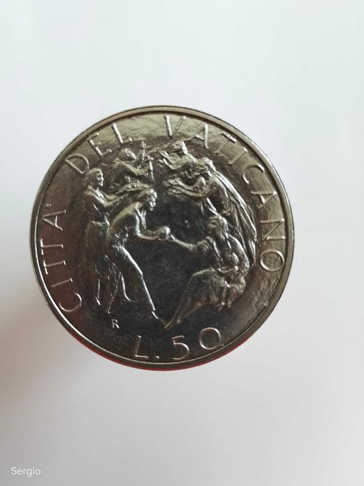 Moeda Vaticano 50 liras 1989  Лот 201