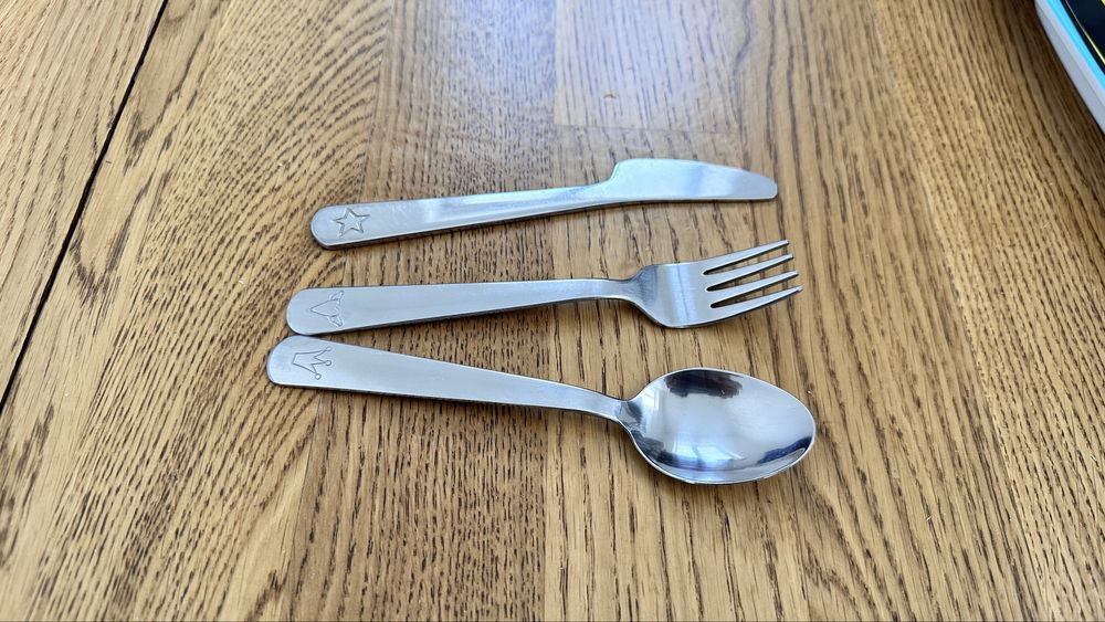 Дитячий посуд Skip hop Бджілка / дитячі столові прибори ikea Fabler