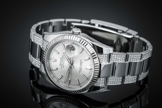 Zegarek ROLEX DATEJUST 36 - diamenty i białe złoto