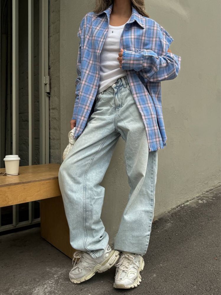 Сорочка Oversize фланель