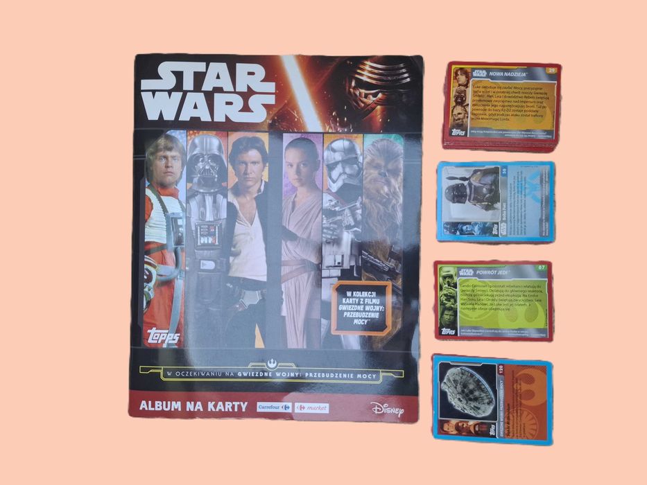Album z kartami STAR WARS Gwiezdne Wojny Carrefour kolekcja