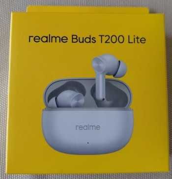 Słuchawki bezprzewodowe realme Buds T200 Lite kolor SZARY NOWE
