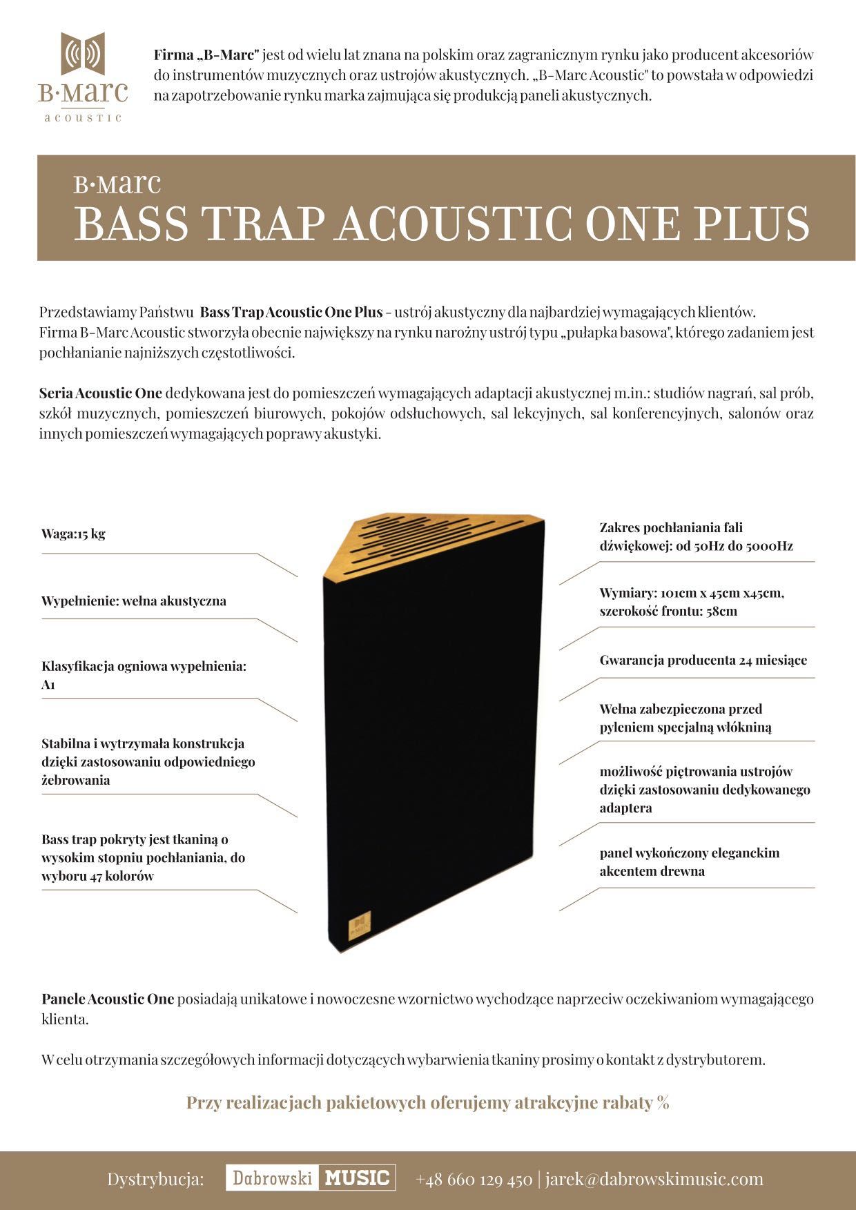 Panele / ustroje akustyczne Premium - B-Marc Acoustic