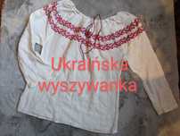 Ukraińska koszula wyszywanka 100% bawełna, wyszywanka, hiszpanka