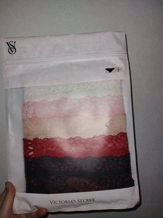 Набір S трусів cheeky Вікторія Сікрет Victoria's secret мереживо