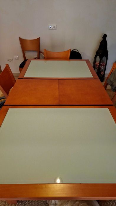 Mesa jantar Cerejeira com 5 Cadeiras