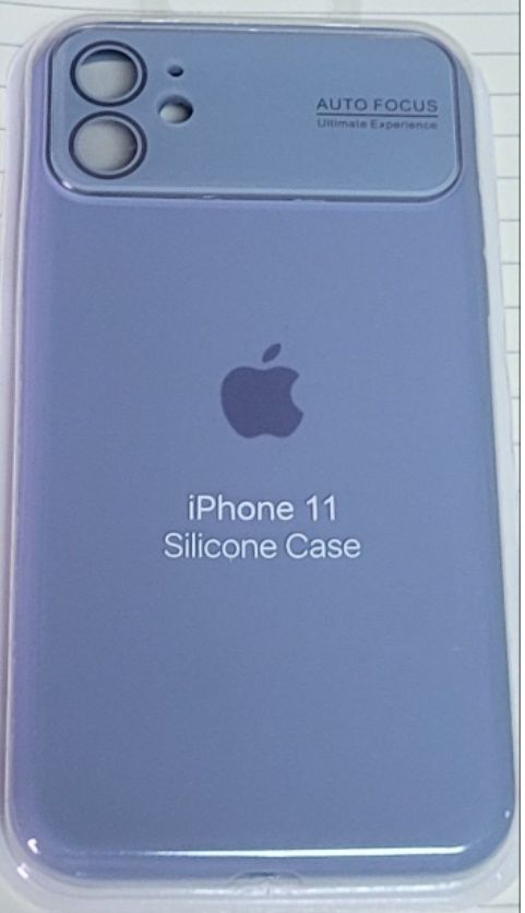 Чехол  Soft Case Glass for iPhone 11 lite blue
