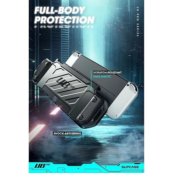 Pancerne Etui Nintendo Switch Oled miejsce Na 5 Kart Supcase Unicorn B