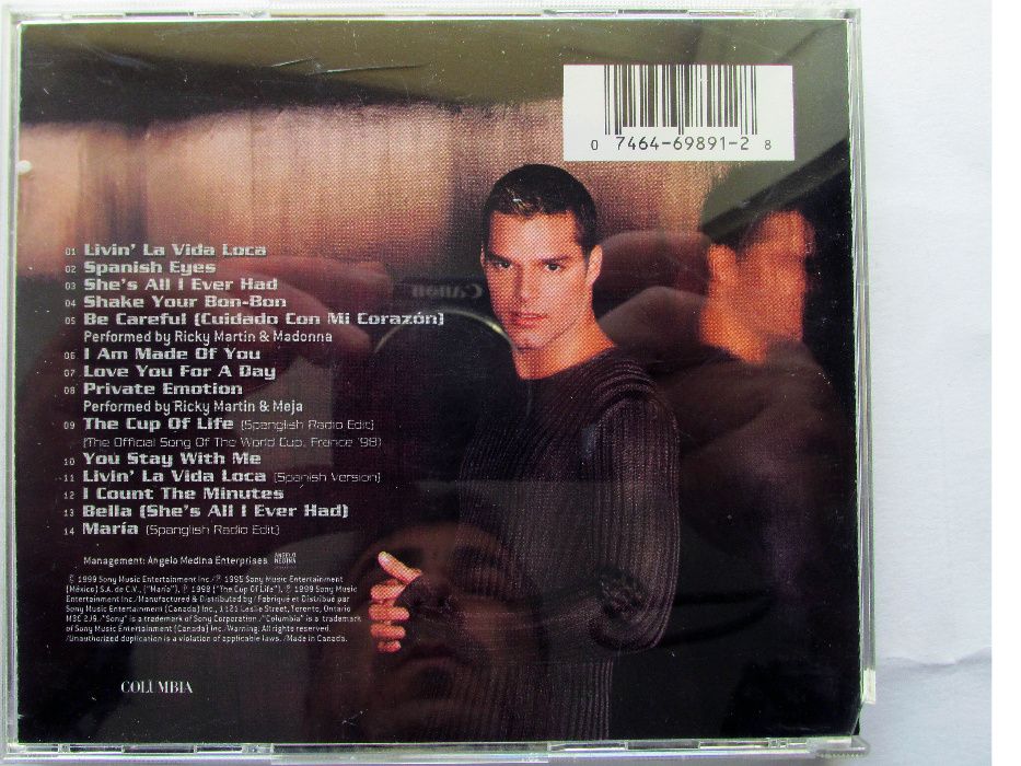 CD - Ricky Martin, como novo