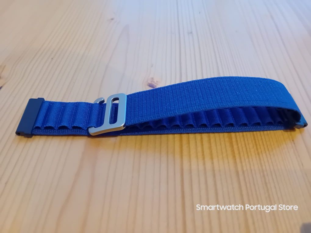 Bracelete 22mm em Nylon Alpine (Nova) Azul