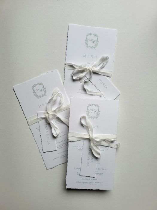 Winietko-menu wesele ślub