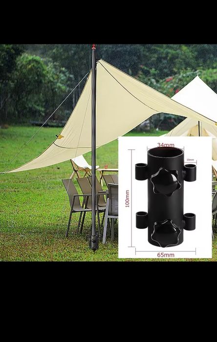 Регульований тримач для намету