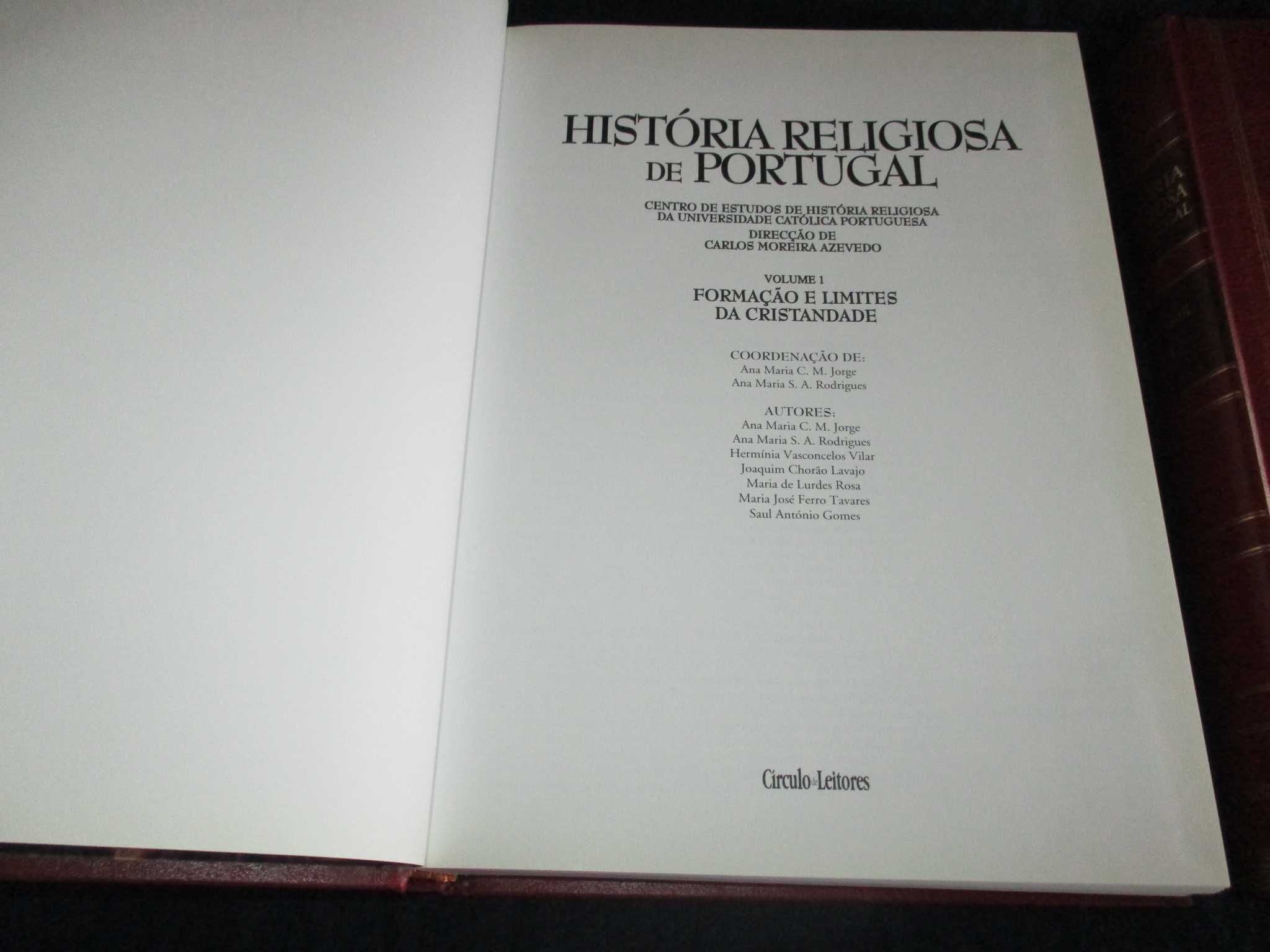 Livro História Religiosa de Portugal Volume 1 Círculo de Leitores