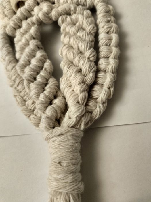 Makrama w kształcie sowy,  ozdoba na ścianę, handmade