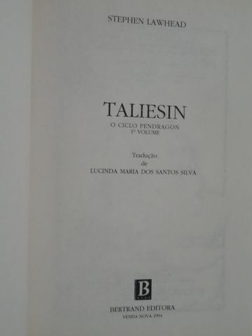 Taliesin - O Ciclo Pendragon de Stephen Lawhead