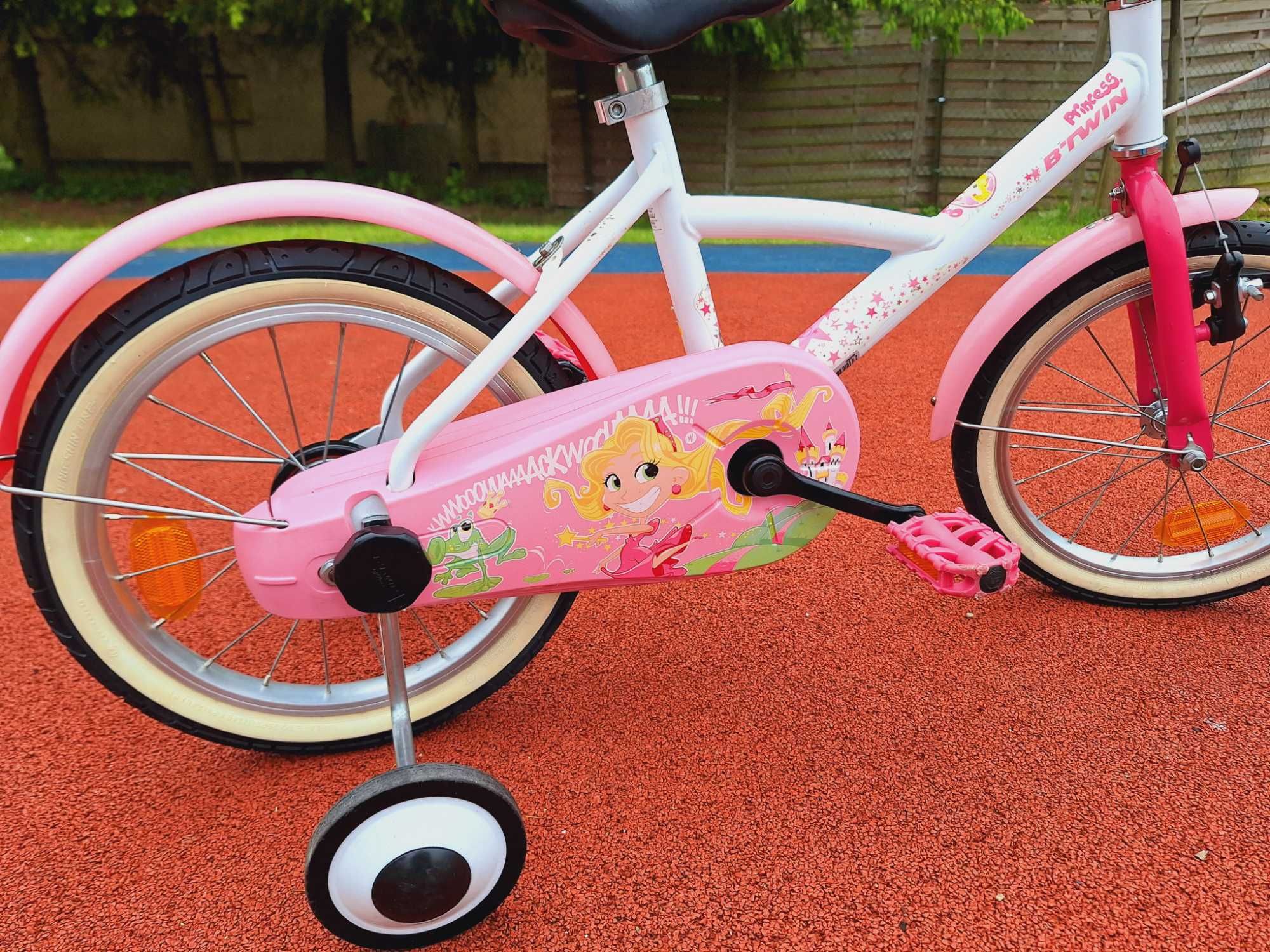 PIĘKNY rower BTWIN Princess dla dziewczynki koła 16 cali w bdb stanie