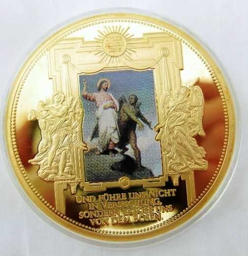 Medal Kuszenie Chrystusa Ojciec NASZ PATRON PATER NOSTER WATYKAN