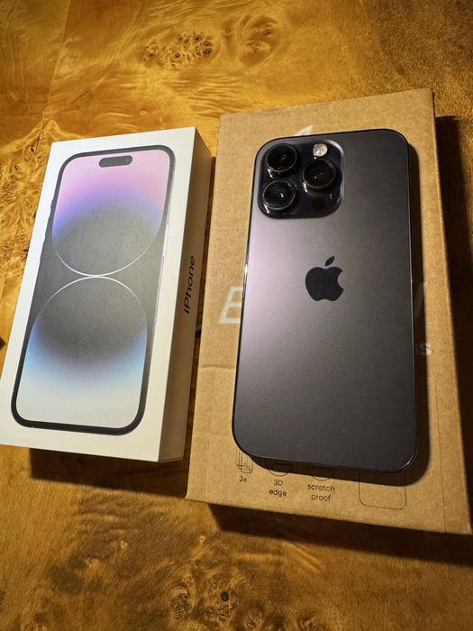 iPhone 14 pro 128 gb - stan idelany, kolor deep purple